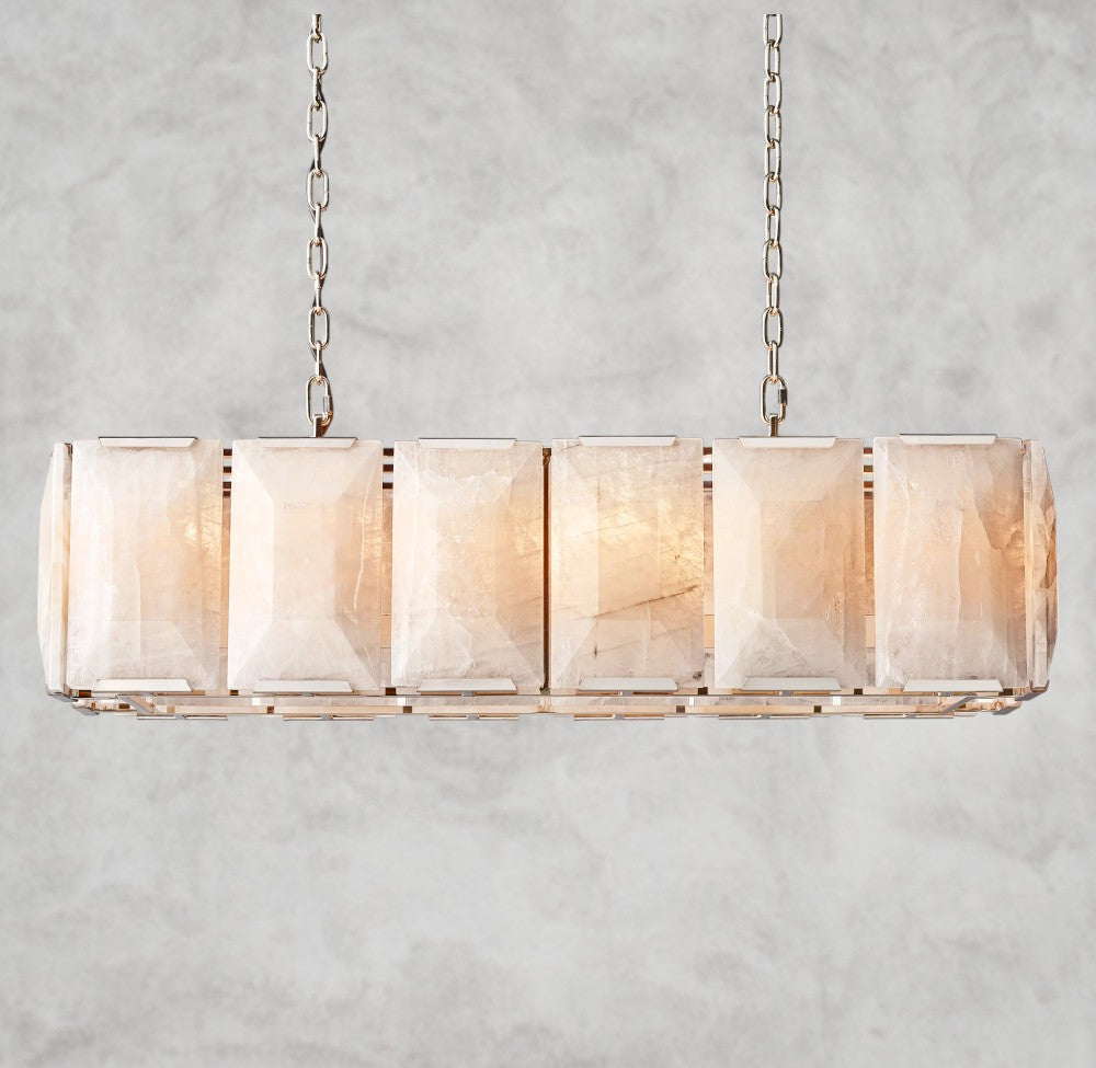 Harlow Calcite Rectangular Chandelier 42", 54", 62", 74"